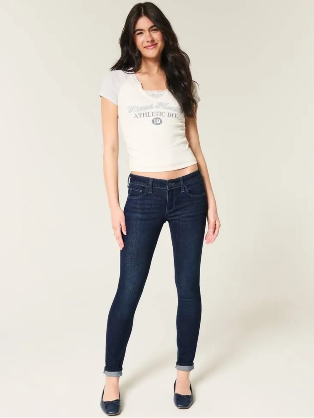 (RIPPED) Hollister Classic Stretch Low-Rise Super Skinny Jeans